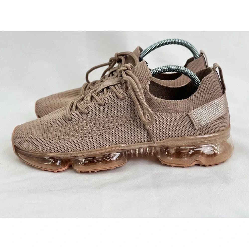 LA SHEELAH‎ Mauve Flow 19 Sneaker Stretch Elastic Mesh Air Bubble Cushion Size 8